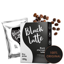 Bột Uống Cà Phê Than Hoạt Tính Giảm Cân  Black Latte 100g của Nga