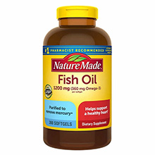 Dầu Cá Omega 3 Fish Oil 1200mg Nature Made Mỹ 200 viên