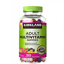 Kẹo dẻo bổ sung vitamin tổng hợp Adult Multivitamin Gummies Kirkland 160 viên Mỹ