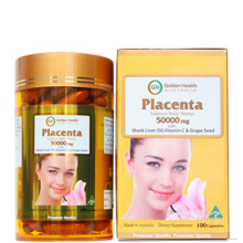 Nhau Thai Cừu Chống Lão Hóa Golden Health Placenta 50000mg 100 viên Úc