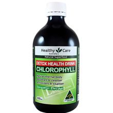 Nước Diệp Lục Thải Độc Tố Cơ Thể Healthy Care Chlorophyll 500ml Úc