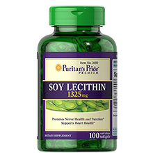 Viên uống mầm đậu nành Puritan's Pride Soy Lecithin 1325mg 100 viên Mỹ 