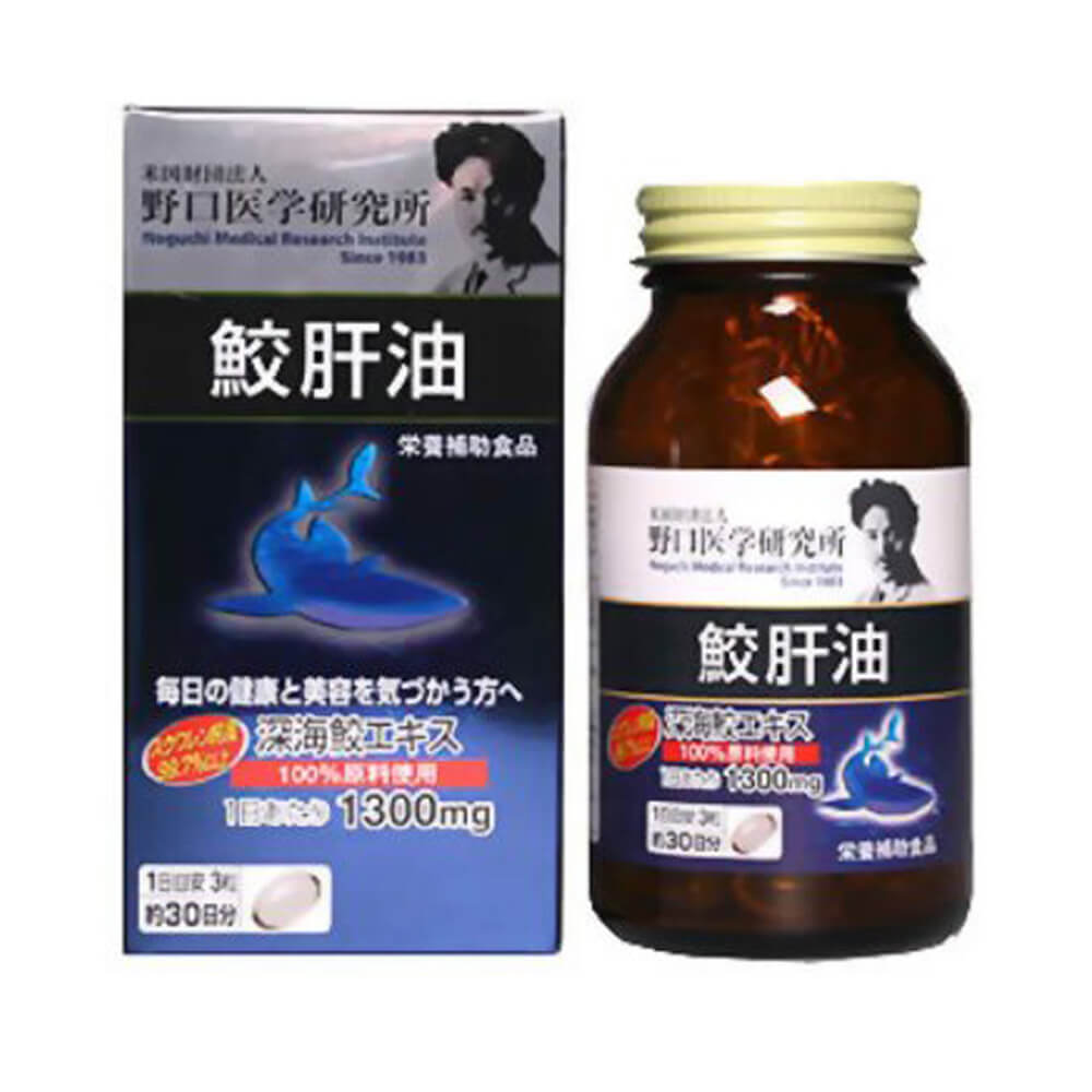 Viên uống bổ mắt dầu gan cá mập Noguchi Meiji 90 viên Nhật Bản