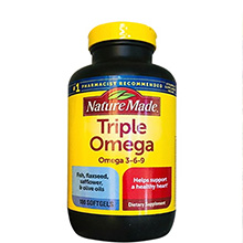 Viên uống Triple Omega 369 Nature Made Của Mỹ Hộp 180 Viên