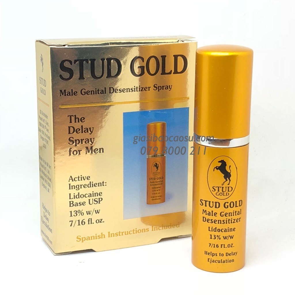 Chai Xịt Trị Xuất Tinh Sớm Stud Gold 13ml Anh Quốc